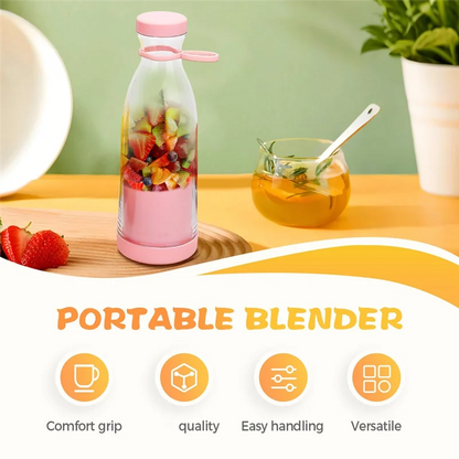 Globetrek° PortableBlender: Oppladbar Mini Elektrisk Smoothie- og Juicemaskin Bærbar Blender