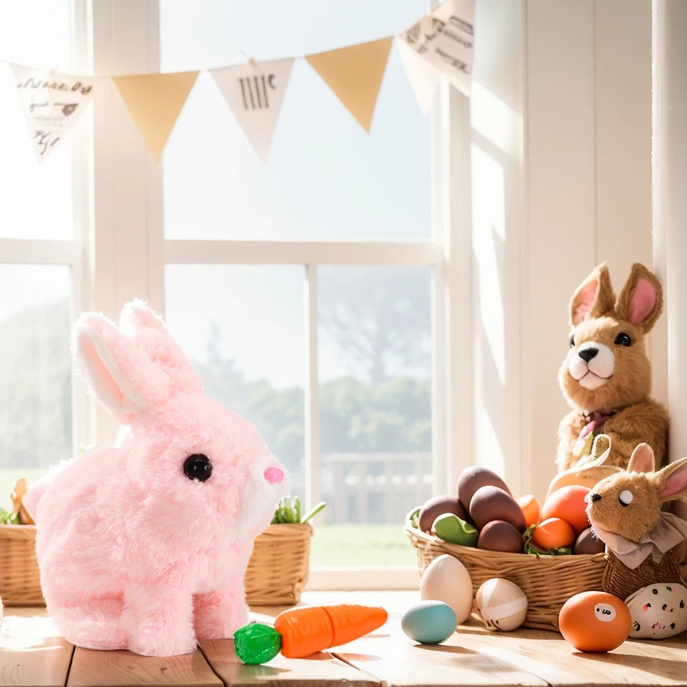Kletshuts™ InteractiveBunny: Interaktiv Plysj Utstoppet Kaninleketøy
