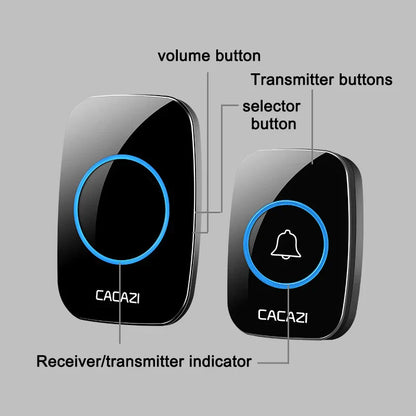 Globetrek° WirelessDoorbell: Smart Nem Installation Trådløs Dørklokke