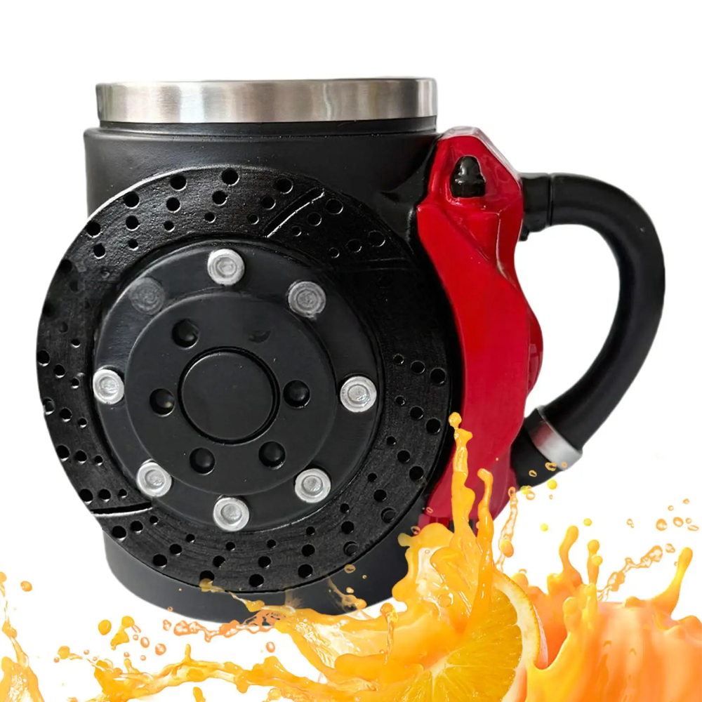 Globetrek° BrakeMug – Bilentusiast Racinginspirert Kaffebremsekrus