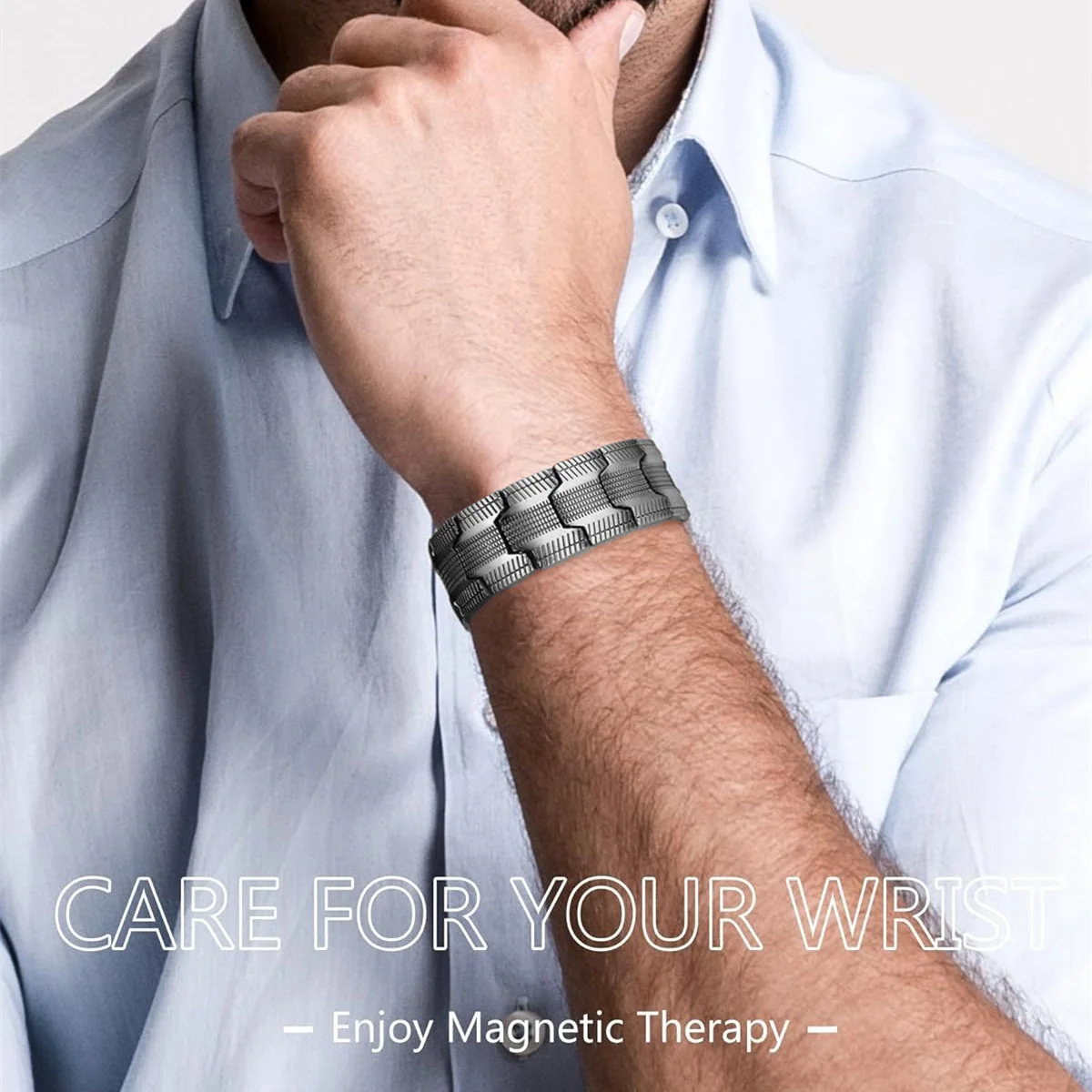 Jewelance™ MagneticBracelet 1+1 GRATIS: Premium Tre-rads Design Magnetisk Armbånd