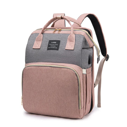 Icone™ MommyBag: Bærbar Veske Med Magisk Sammenleggbar Krybbe