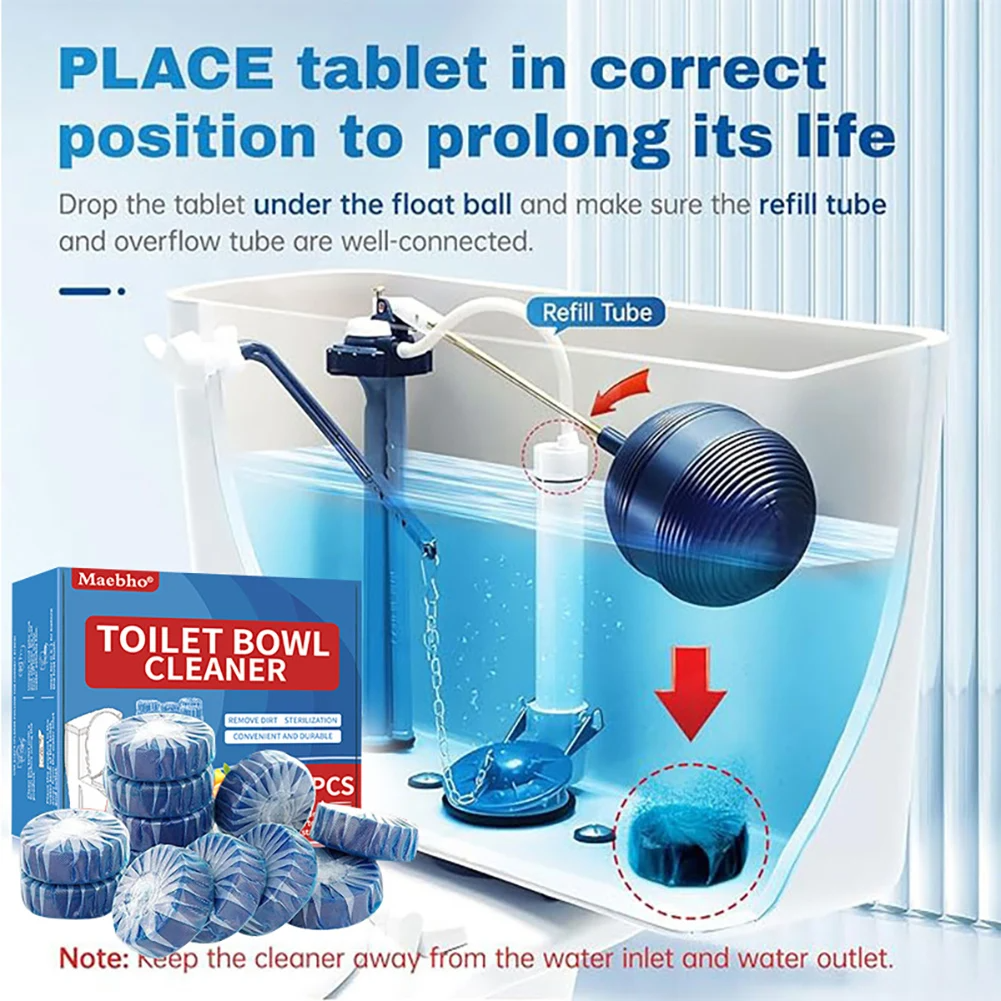 Cleaner Pro° ToiletTablets: Automatiske Drop-in Toalettrenstabletter