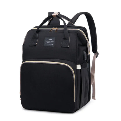 Icone™ MommyBag: Bærbar Veske Med Magisk Sammenleggbar Krybbe