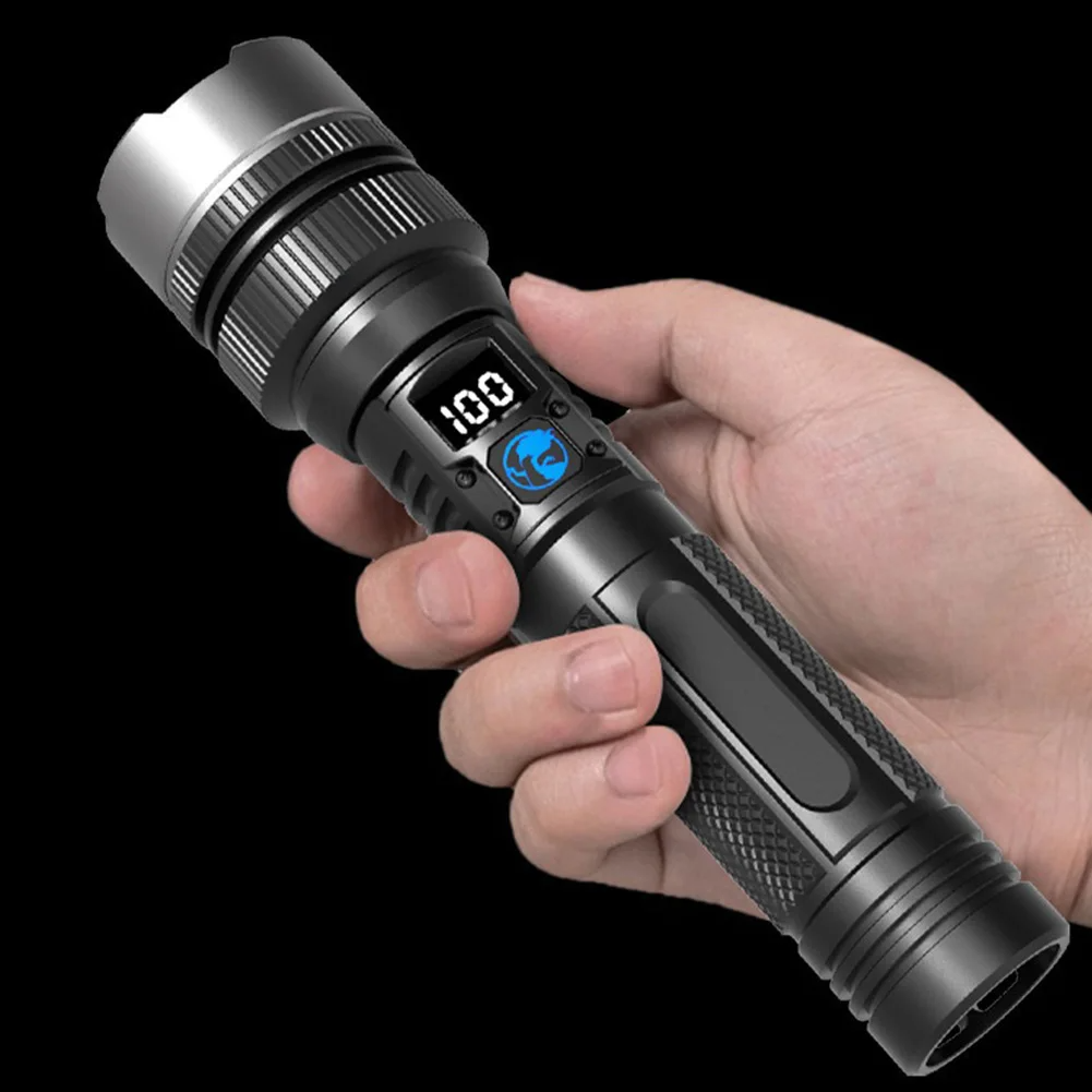 Ledsen™ AdjustableFlashlight: Ultrabright Oppladbar Lommelykt Med Justerbar Stråle