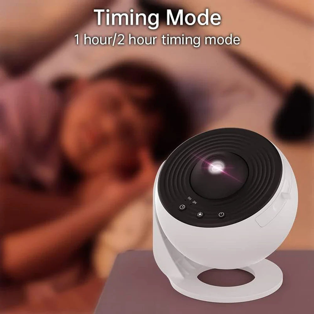 GalaxyProjector - 360° Roterende Galakse Nattlys