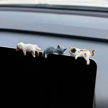 DeskFigurines™ 1+1 GRATIS - Stilfuldt Søde Minimalistiske Katte Skrivebords Figurer Sæt