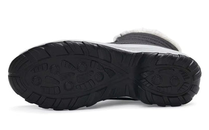 Happy™ ComfyBoots: Kvinders Chunky Platform Snørebånd Høj-Skære Comfy Støvler