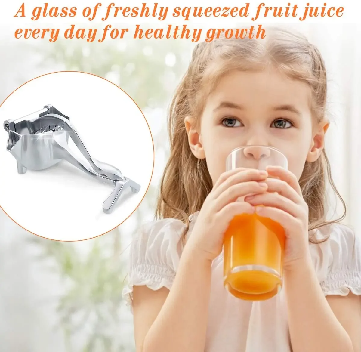 Globetrek° ManualJuicer: Premium Aluminium Hånd Presse Frisk Frugt Manuel Juicer