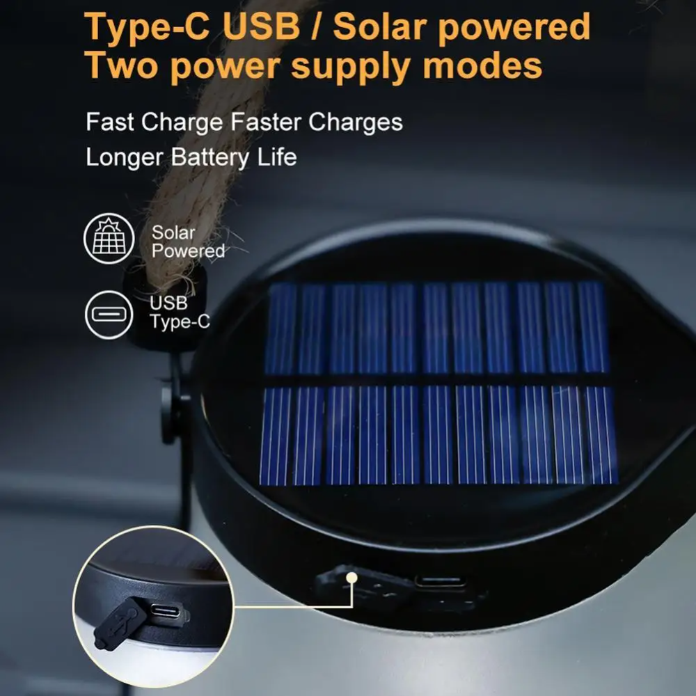 Ledsen™ SolarLantern: Solcelledrevet LED Flimrende Flamme Stilfull Solcellelykt