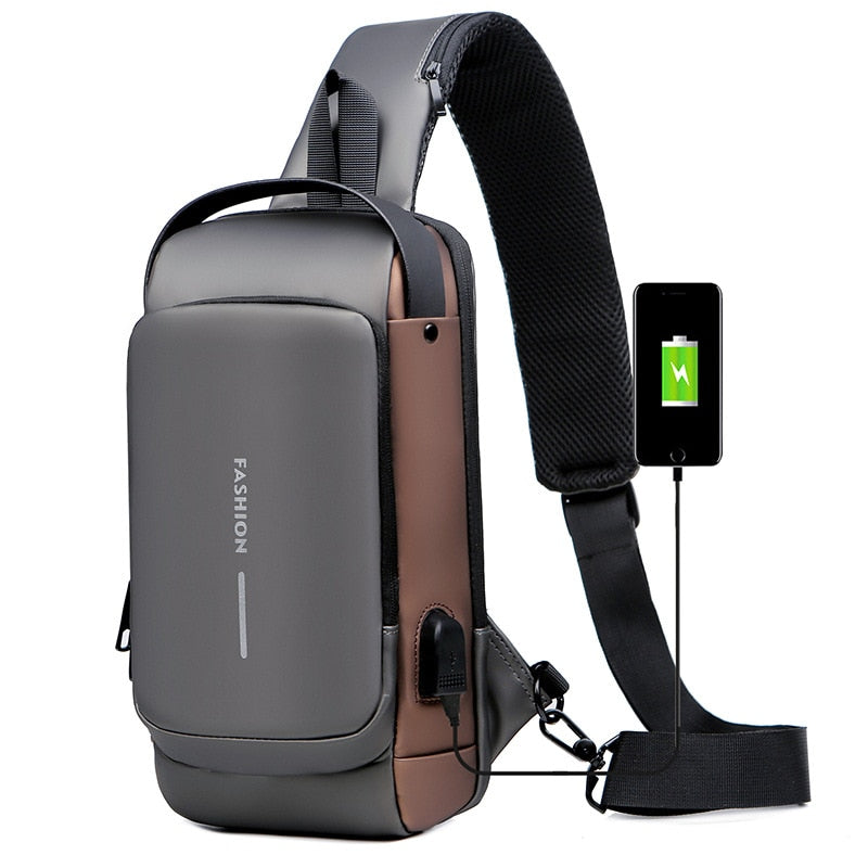 Icone™ Bag | Nytt design Crossbody SideBag Tyverisikker med Lader