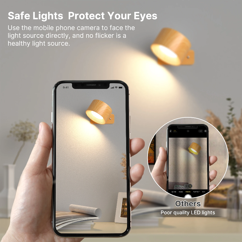 Ledsen™ RotatingLamp 1+1 GRATIS: Roterende Trådløs LED Vegglampe