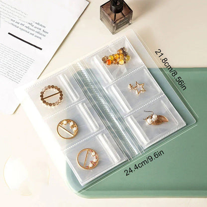Jewelance™ JewelryBook: Transparent Smykkeoppbevaringsboksett