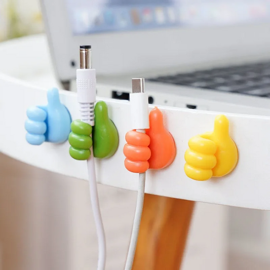 GlideHold® StickyGrips 1+1 GRATIS: Multifunksjonell Kabelstyring Veggorganisator Sticky Grips