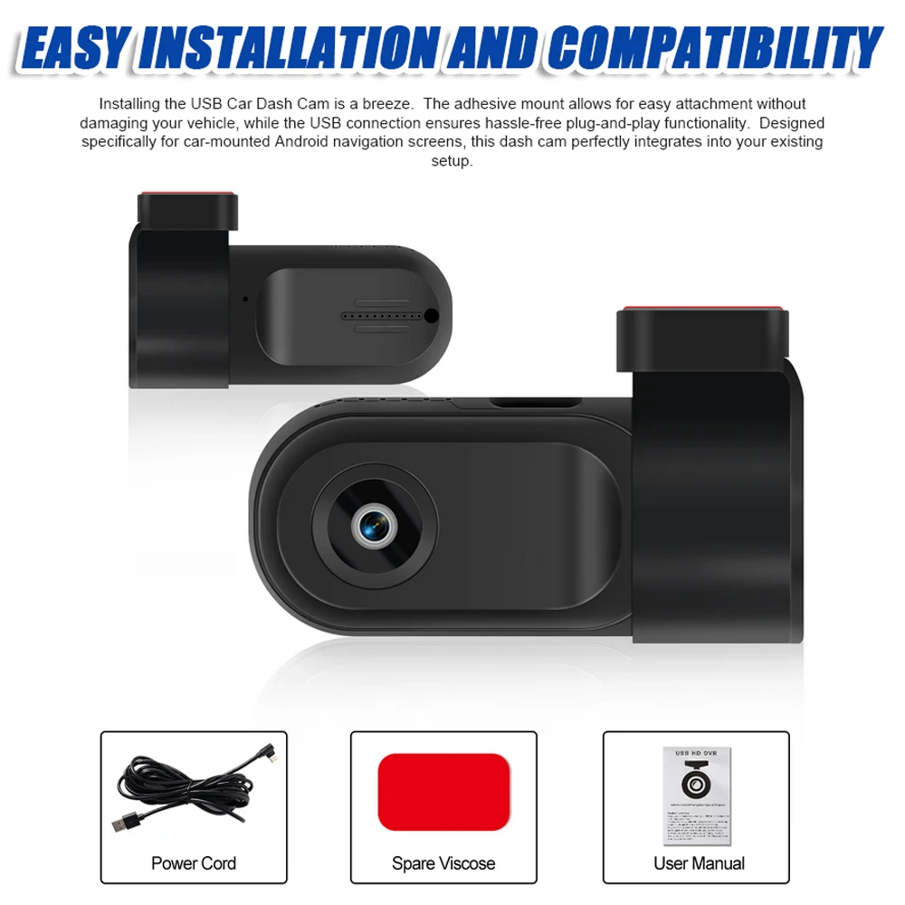 DriveCamera - Nem Installation Høj Definition Pålidelig Drive Camera Bil Optagelse