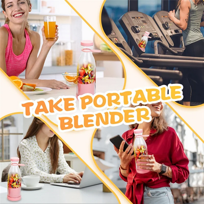 Globetrek° PortableBlender: Oppladbar Mini Elektrisk Smoothie- og Juicemaskin Bærbar Blender