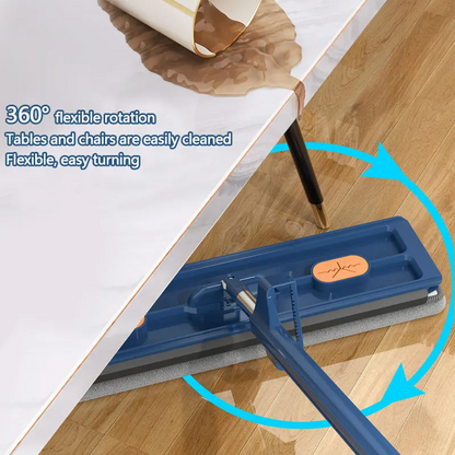 Cleaner Pro° RotatingMop: Sterkt Håndtak Enkel Rengjøring 360° Roterende Flat Mopp