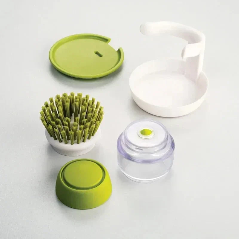 Globetrek° DishwashingBrush 1+1 GRATIS: Nem At Bruge Sæbedispenser Køkken Skrubbe Opvask Børste