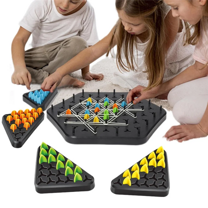 Kletshuts™ ThinkGame - Trekantkjede Strategi Og Duell Logikk Tenkespill