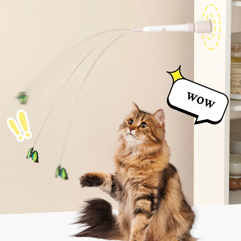 Catfri® DancingButterfly: Interaktiv Leken Dansende Sommerfugl For Katter