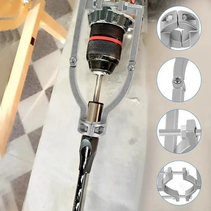 DrillBracket - Trebearbeiding Firkantet Hull Bor Bits Adapter Brakett