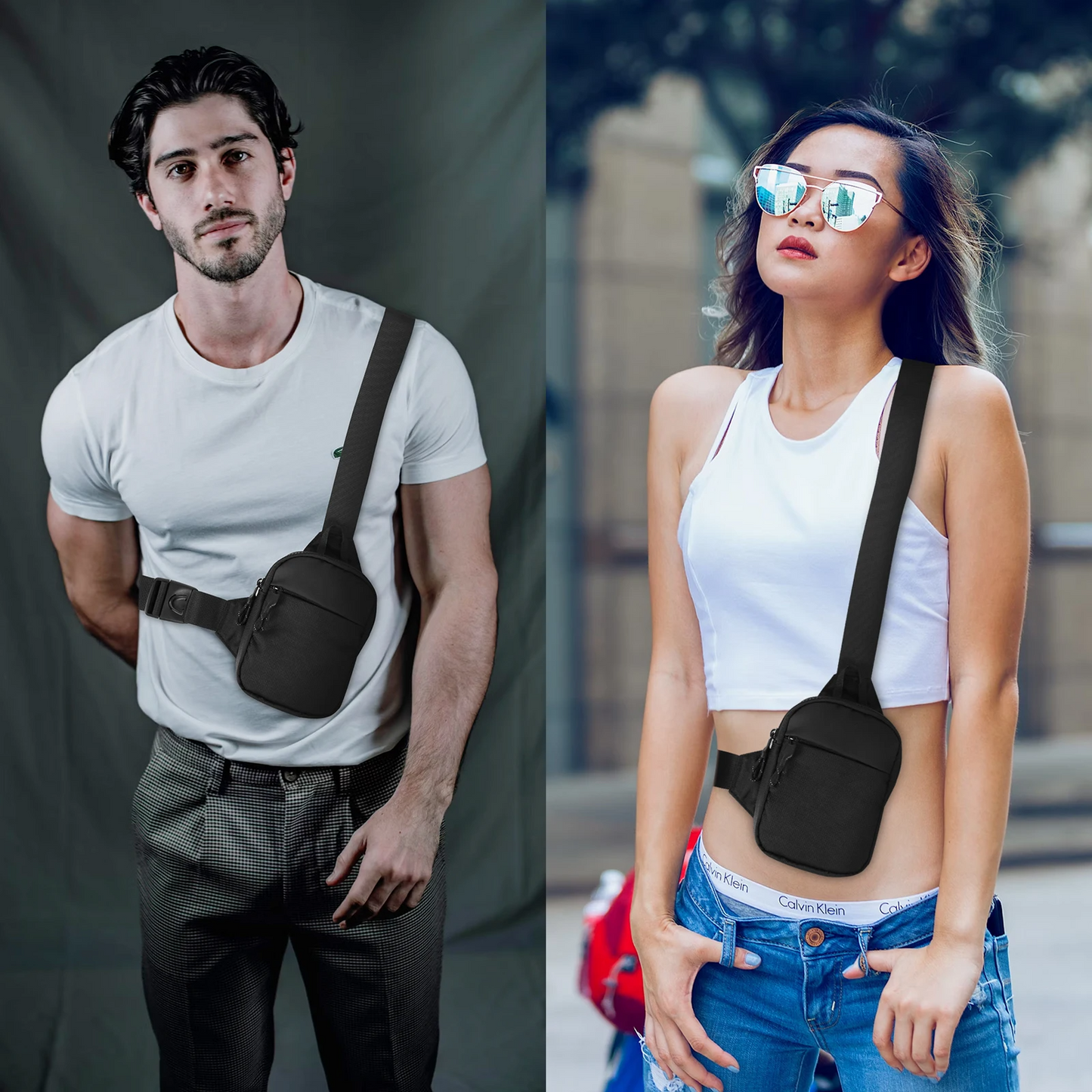 Icone™ ChestBag 1+1 GRATIS: Justerbar Stropp Unisex Mini Slynge Brystveske
