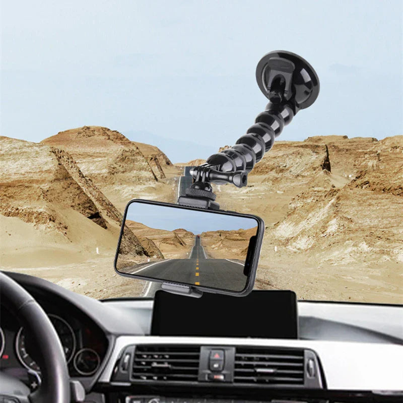 GlideHold® FlexibleHolder 1+1 GRATIS: Universal Suge Grundlag Svanehals Telefon Fleksibel Holder