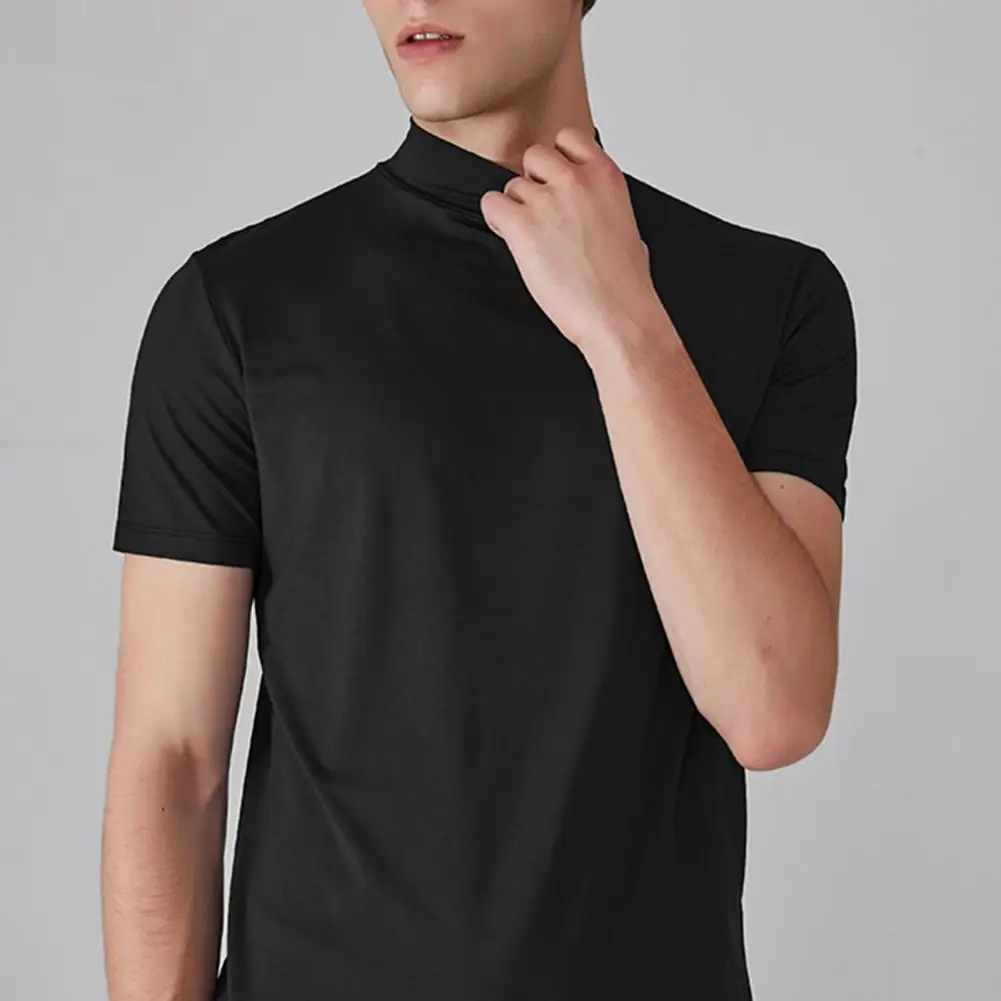 Icone™ FitShirt 1+1 GRATIS: Herre Smal Passform Høy Hals Avslappet Skjorte
