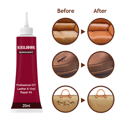 LeatherRepair 1+1 GRATIS: Multi-Overflade Restaurering Og Beskyttelse Læder Reparationssæt