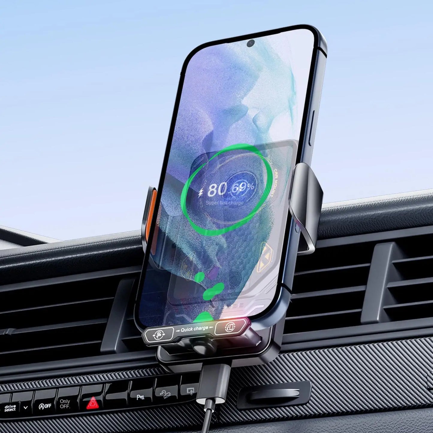 Holder360° SmartGrip - Automatisk Hurtig Rotations Smart Grip Bil Telefon Holder