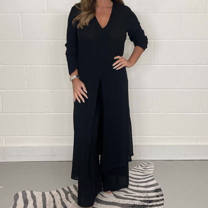 Icone™ MatchSet: Afslappet Stilfuld To-Delt Outfit Match Sæt