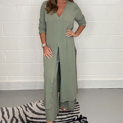 Icone™ MatchSet: Afslappet Stilfuld To-Delt Outfit Match Sæt