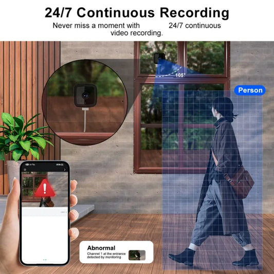 SecurityCamera: 2.4G WiFi CCTV Overvåknings Sikkerhetskamera