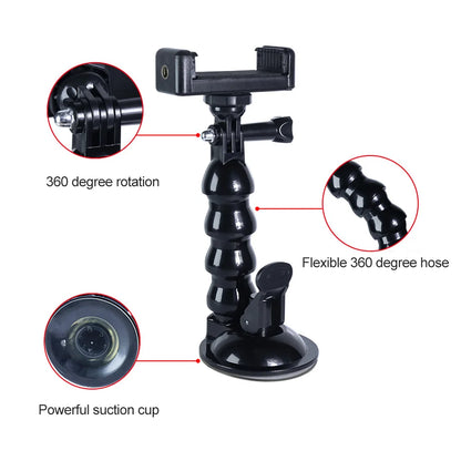 GlideHold® FlexibleHolder 1+1 GRATIS: Universal Suge Grundlag Svanehals Telefon Fleksibel Holder