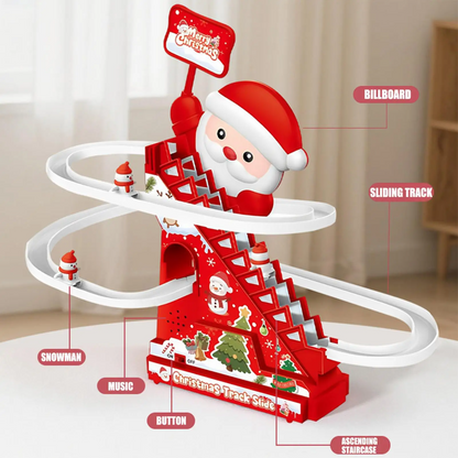 Kletshuts™ SantaSlide: Julenissen Klatring Og Racing Rutsjebane Spor Leketøy