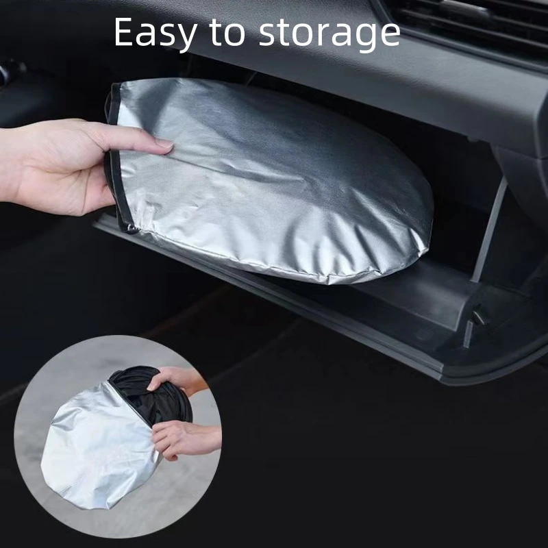 CarSunshade 1+1 GRATIS - Sammenleggbar Solskjerm Bil Solvisir Varmebeskyttelse Trekk