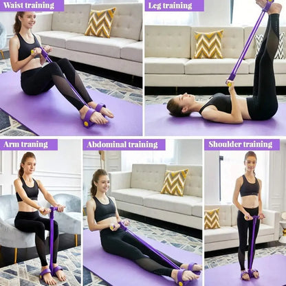 BandTrainer 1+1 GRATIS: Elastisk Lett-Å-Bære Fitness Pedalbåndtrener