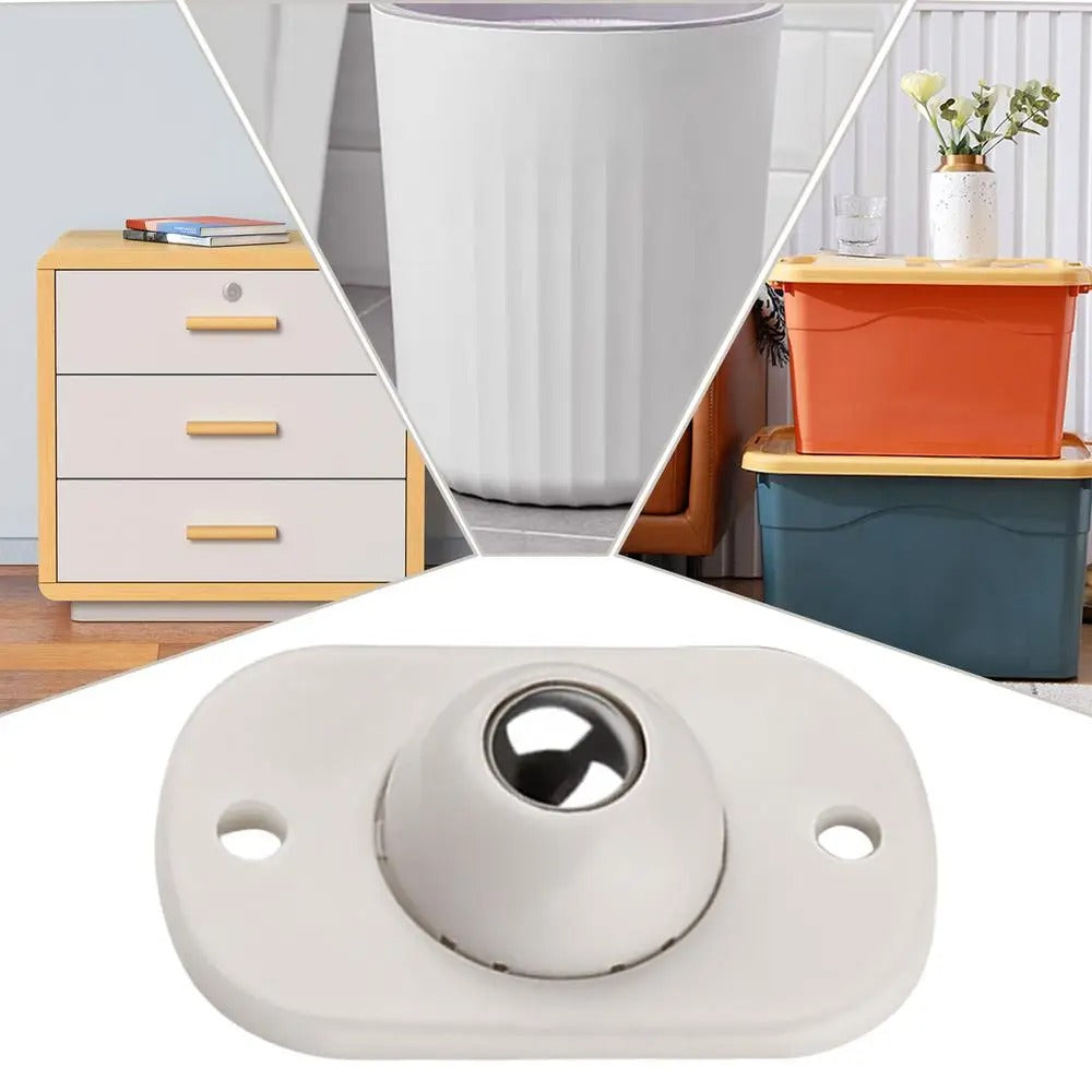 FurnitureWheels - Selvklebende 360° Roterende Møbelhjul