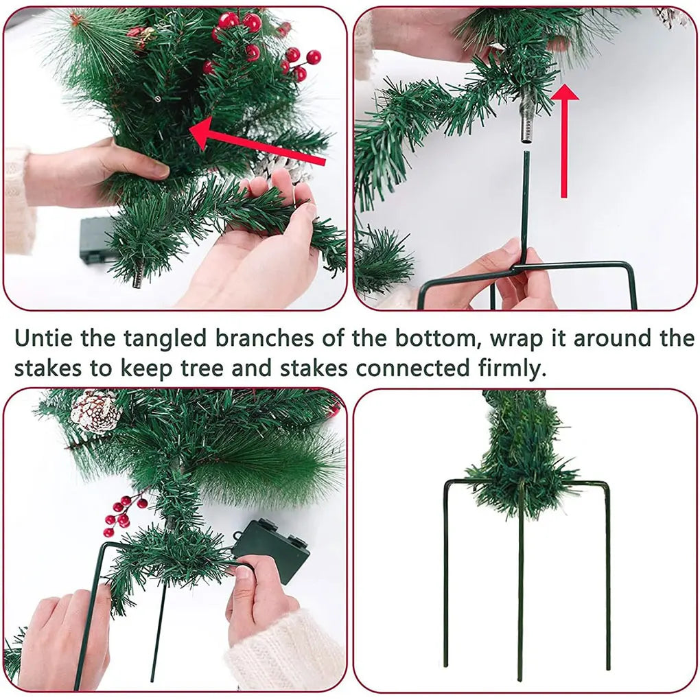 Ledsen™ ChristmasBushes: Utendørs LED Opplyste Julebusker Plantepottefyll