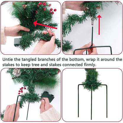 Ledsen™ ChristmasBushes: Utendørs LED Opplyste Julebusker Plantepottefyll