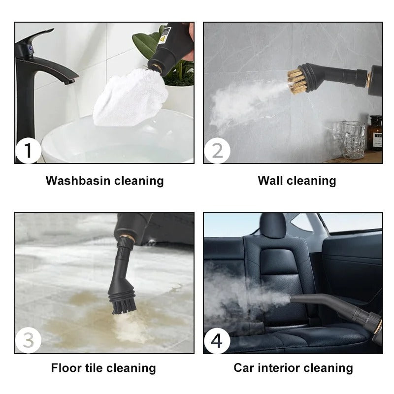 Globetrek° SteamCleaner: Alt i ett kraftig damprenser for hjem og bil