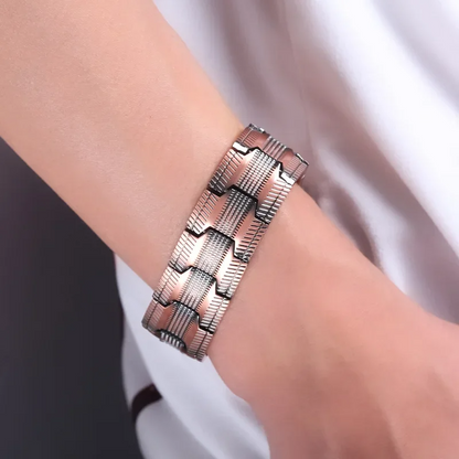 Jewelance™ MagneticBracelet 1+1 GRATIS: Premium Tre-rads Design Magnetisk Armbånd