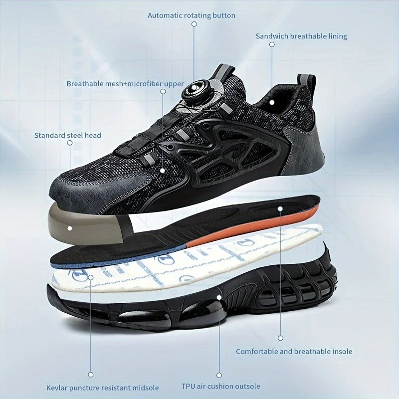 Happy™ ProtectiveShoes: Sikkerhet Anti-Smash Menn Beskyttelsessko