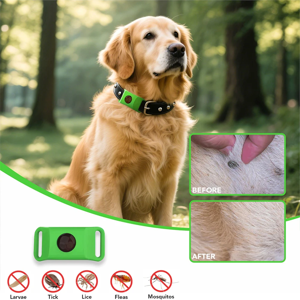 DogCatFri™ Anti-FleaPendant 1+1 GRATIS: Anti-Flått- Og Loppe-Anheng Beskyttelse