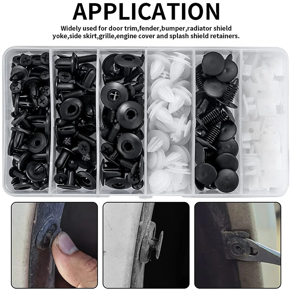 CarClips 1+1 GRATIS – Universell Bruk, Kraftig Bilreparasjonsklips