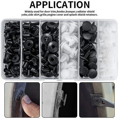 CarClips 1+1 GRATIS – Universell Bruk, Kraftig Bilreparasjonsklips