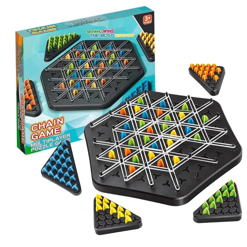 Kletshuts™ ThinkGame - Trekantkjede Strategi Og Duell Logikk Tenkespill