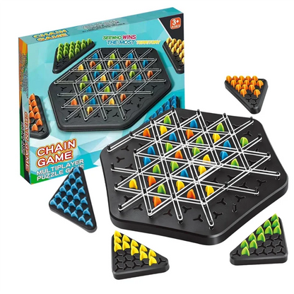 Kletshuts™ ThinkGame - Trekantkjede Strategi Og Duell Logikk Tenkespill