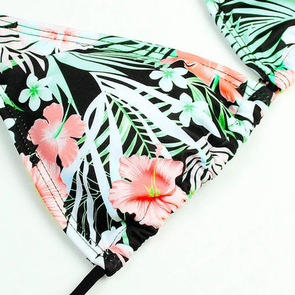 Icone™ TropicalBikini: Tropisk Strand Selvsikkerhed Og Stil Højtaljet Bikini