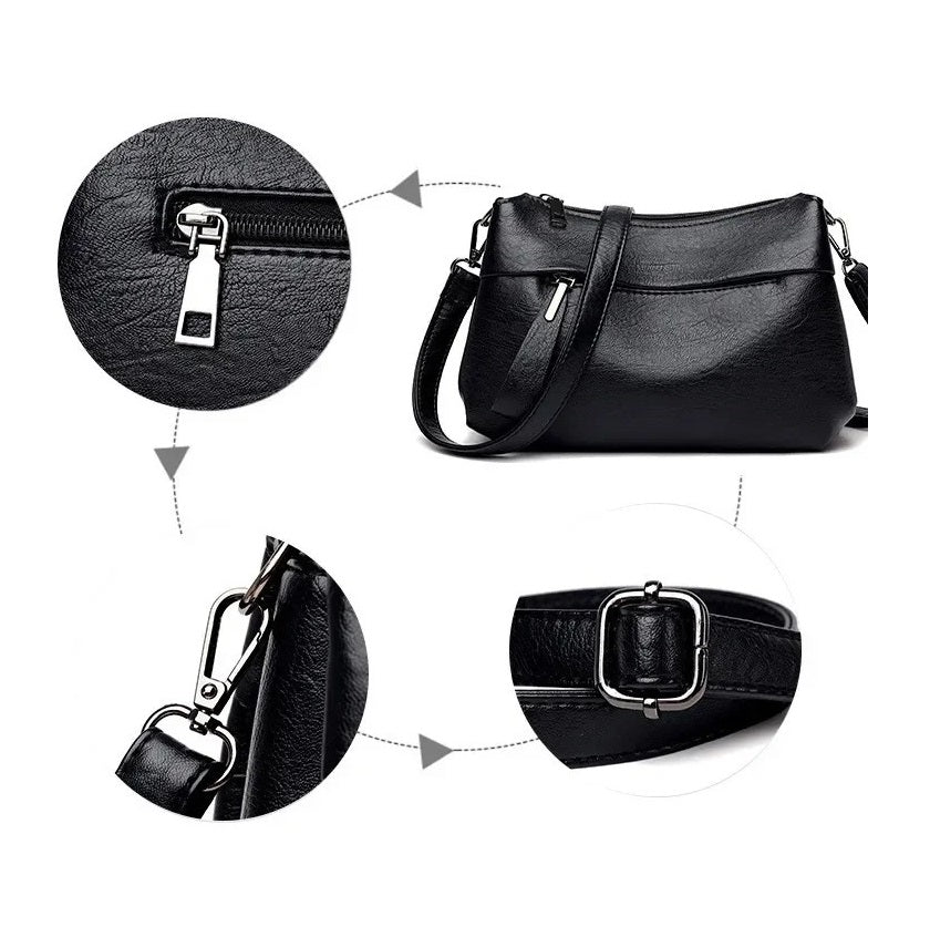 Icone™ CasualBag: Elegant, Avslappet Og Romslig Crossbody- Og Skulderveske